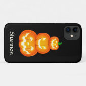 Personalisiertes Jack-o-Laterne Trio Halloween Case-Mate iPhone Hülle (Rückseite (Horizontal))