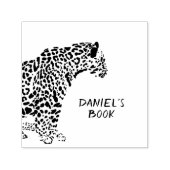 Personalisiertes Jaguar-Buchzeichen Permastempel (Design)