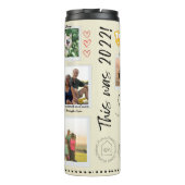 Personalisiertes Jahr 2022 Jahr in Review 5 Foto T Thermosbecher (Rückseite)