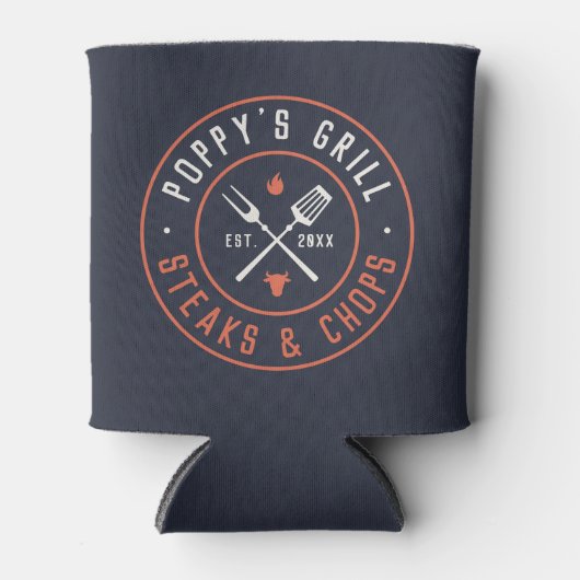 Personalisiertes Jahr des Mohngrills Dosenkühler (Vorderseite)