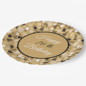 Personalisiertes Jahr Geburtstag Pappteller (Schrägansicht)