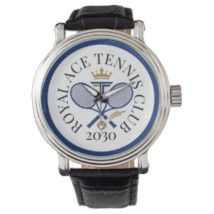 Personalisiertes Jahr Gold Tennis Club Armbanduhr