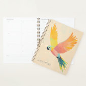 Personalisiertes Jahr mit tropischen Vogelfarben Planer (Anzeige)