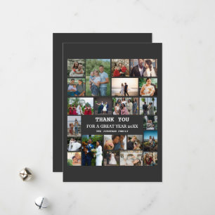 Personalisiertes Jahresende 22 FotoCollage Feiertagskarte