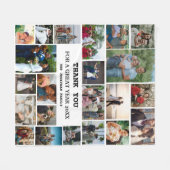 Personalisiertes Jahresende 22 FotoCollage Fleecedecke (Vorderseite (Horizontal))