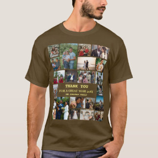 Personalisiertes Jahresende 22 FotoCollage T-Shirt