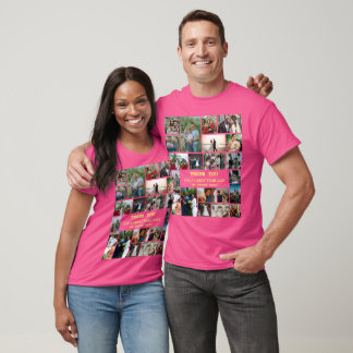 Personalisiertes Jahresende 22 FotoCollage T-Shirt