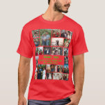 Personalisiertes Jahresende 22 FotoCollage T-Shirt<br><div class="desc">Personalisiertes Jahresende 22 FotoCollage. Danke für ein großartiges Jahr. Vorlage für die Zusammenstellung von Fotos zum Ende des Jahres</div>