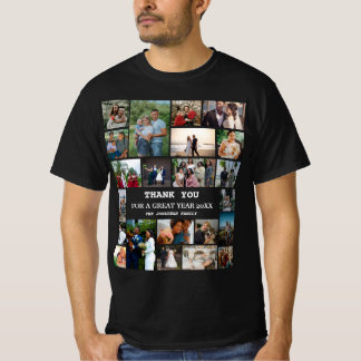 Personalisiertes Jahresende 22 FotoCollage T-Shirt