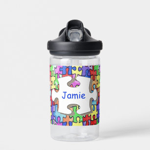 Personalisiertes Jigsaw Puzzle Muster Trinkflasche