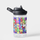 Personalisiertes Jigsaw Puzzle Muster Trinkflasche (rechts)