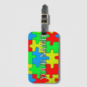 Personalisiertes Jigsaw-Puzzle-Thema Gepäckanhänger (Vorderseite Vertikal)