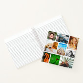 Personalisiertes Journal 18 FotoCollage Weißer Rah Notizblock (Innenseite)