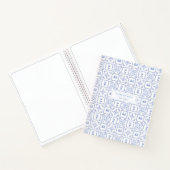 Personalisiertes Journal Delft Blue und White Patt Notizblock (Innenseite)