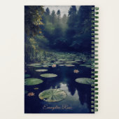 personalisiertes Journal "Dunkle Ätherische Gewäss Notizblock (Rückseite)