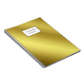 Personalisiertes Journal für Men Gold Minimalistis Notizblock (Rechte Seite)
