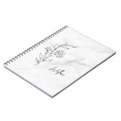 Personalisiertes Journal mit elegantem Blumendesig Notizblock (Linke Seite)