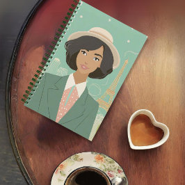 Personalisiertes Journal "Nostalgic for Paris" Notizblock