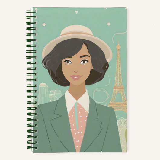 Personalisiertes Journal "Nostalgic for Paris" Notizblock (Vorderseite)