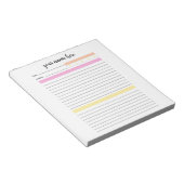 Personalisiertes Journal Notepad Notizblock (angewinkelt)