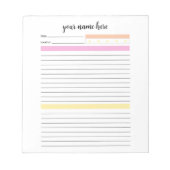 Personalisiertes Journal Notepad Notizblock (Vorderseite)