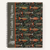 Personalisiertes Journal "Orange Gray Foreut" Notizblock (Vorderseite)
