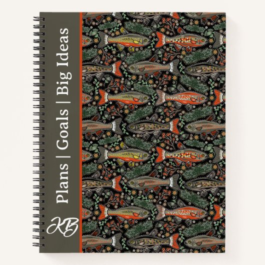 Personalisiertes Journal "Orange Gray Foreut" Notizblock (Vorderseite)