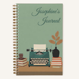 personalisiertes Journal "Vintag Writer" Notizblock