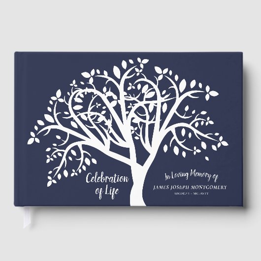 Personalisiertes Jubiläum des Lebens Gästebuch (Vorderseite)