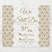 Personalisiertes Jubiläum Schaumweinetikett (Einzelnes Label)