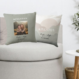 Personalisiertes Jubiläums-Foto-Andenken Kissen