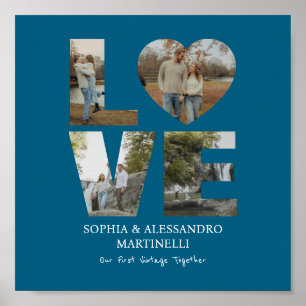 Personalisiertes Jubiläumsfoto Poster