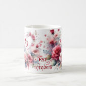 Personalisiertes Jubiläumsgeschenk mit Herz Kaffeetasse (Mittel)