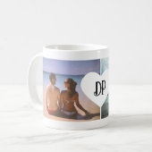 Personalisiertes Jubiläumsgeschenk mit Initialen | Kaffeetasse (Vorderseite Links)