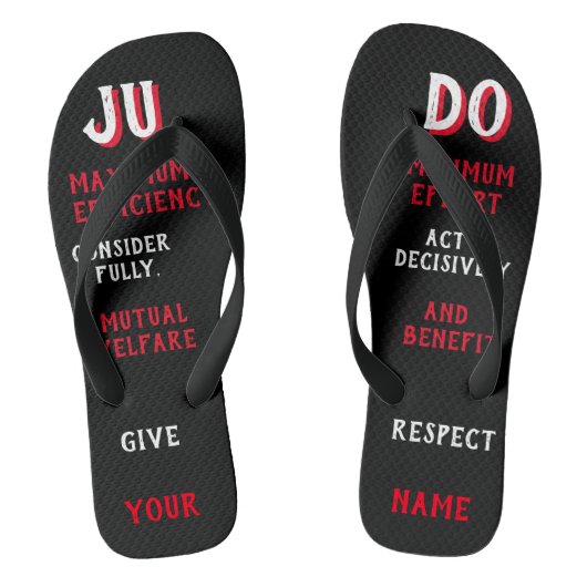 Personalisiertes Judo Badesandalen (Fußbett)
