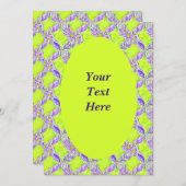 Personalisiertes Jugendstil-Weave-Muster Einladung (Vorne/Hinten)