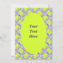 Personalisiertes Jugendstil-Weave-Muster Einladung