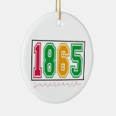 Personalisiertes Juneteh - Schwarze Geschichte Keramik Ornament (Rechts)
