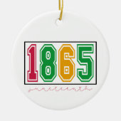 Personalisiertes Juneteh - Schwarze Geschichte Keramik Ornament (Vorne)