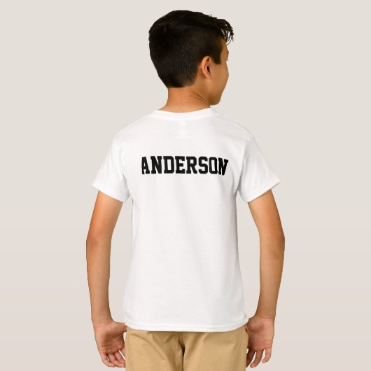 Personalisiertes Jungen-Wrestling-T-Shirt T-Shirt (Schwarz voll)