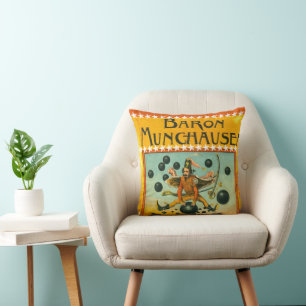 Personalisiertes Jungenzimmer Flying Circus Mann Kissen