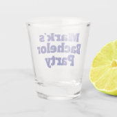 Personalisiertes Junggesellen-Geschenk Schnapsglas (Rückseite)