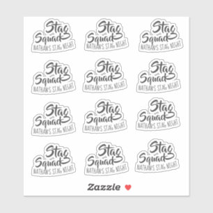 Personalisiertes Junggesellenabschieds-Team Aufkleber