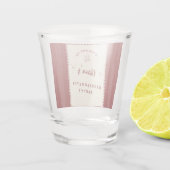 Personalisiertes Junggesellinnen-Abschied Schießgl Schnapsglas (Rückseite)
