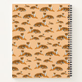 Personalisiertes Jungle Tiger Tiermuster Notizblock (Rückseite)