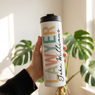 Personalisiertes Juristen-Abschlussgeschenk für Ju Thermosbecher