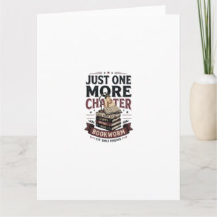 Personalisiertes Just One More Chapter Est 1985 Bu Karte