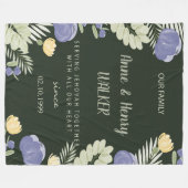 Personalisiertes JW-Jubiläumsgeschenk Fleecedecke (Vorderseite (Horizontal))