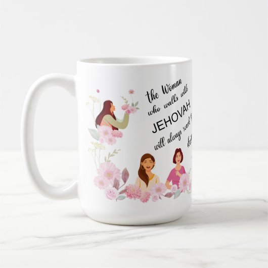 Personalisiertes JW Sister Kostengeschenk Kaffeetasse (Links)