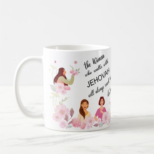 Personalisiertes JW Sister Kostengeschenk Kaffeetasse (Links)